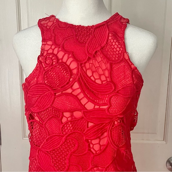 Lovers + Friends Caspian Shift Dress in Coral Size XS Party Night Out Cocktail - Picture 3 of 8